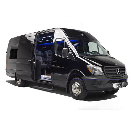 12 Passenger Mercedes Sprinter Limo Bus in Los Angeles CA